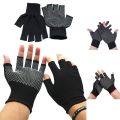 1 Pairs Bicycle Fingerless Gloves Lightweight Sunscreen Anti-Slip Riding Outdoor Workout Gloves Fitness Cycling Motorcycle. 