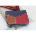 Korean mini women cute short 3 colors splice coin wallet. 