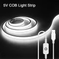 Ultra Bright Neon COB LED Strip Light Touch Sensor Dimmable Waterproof Kitchen Cabinet Backlight Lamp Linear COB Night Light. 