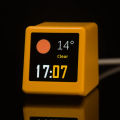 GeekMagic Ultra Smart WiFi Weather Forecast Station Bed Clock for Desktop Decoration, Photo Album with Gif Animation. 