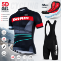2026 SRAM Cycling Jersey Set Summer Cycling Clothing MTB Bike Clothes Uniform Maillot Ropa Ciclismo Man Cycling Bicycle Suit. 