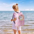 Drawstring Gym Bag for Kids Waterproof Drawstring Backpack Swim Bag with Compartment Pull String Sport Bag for Wet Swimming. 