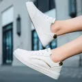 2023 Spring and Autumn Women's Campus Little White Shoes Fashion Trend Board Sneakers. 