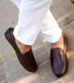 Men Shoes Luxury Trendy Casual Slip on Formal Loafers Men Chocolate Male Driving Shoes.