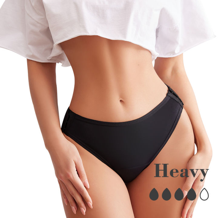 Period Undies Manufacturer High Waist Women Detachable Period Pantie Quick Dry Leak Proof Menstrual Panties Period Underwear