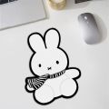 Cute Miffy Mouse Pad Creative Cartoon Kawaii Print Desk Computer Keyboard Anti-Slip Desk Pad Portable and Convenient Girl . 
