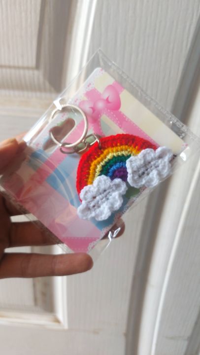 rainbow%20keychains%20for%20girls,colorful%20rainbow%20crochet%20keychain%20for%20kids%20bags.%20-%20Image%204