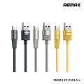 REMAX RC-C102i Infinity Series 2.4A Zinc Alloy Braided Fast Charging Data Cable For iPhone (1.2M). 