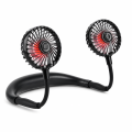 Portable Neck Fan 2500mAh Rechargeable – Hands-Free Hanging Fan with Dual Head Rotation | Mini USB Cooling Fan for Face & Neck | Office, Travel, Sports, Outdoor Use. 