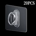 10pcs Multifunctional Wall-Mounted Round Hooks Free Punching Seamless Paste Storage Rack Kitchen Bathroom Household Ring Hange. 