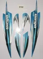 Tvs Wego Blue Bike Full Sticker Kit. 