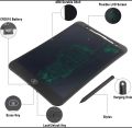 8.5 inch kids Tablet |Single Color Display & LCD Drawing Writing Tablet for Kids & Adults with Pen | Eraseable Colorful E-writer Digital Memo Pad. 