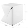 Lightbox Light Box Mini Photo Studio Box 23*22*24cm Photography Box Light Studio Shooting Tent Box Kit Multiple Color Backdrops. 