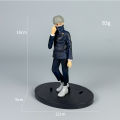 4pcs/set Gojo Satoru Anime Jujutsu Kaisen Action Figure Itadori Yuji Seated Noodle Stopper Model Toys Dolls Collection Hobbies.