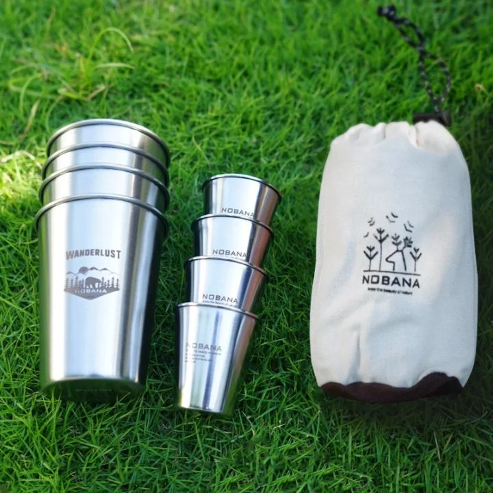 Outdoor%20304%20Stainless%20Steel%20Cup%20Set%20Camping%20Cup%204/6/8PCS%20Camping%20Portable%20Water%20Cup%20Travel%20Coffee%20Cup%20Picnic%20Barbecue%20Beer%20Cup%20-%20Image%205