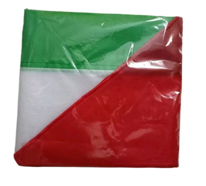 PALESTINE PARASUIT FLAG SMALL SIZE.  2/3 SIZE. LENGTH IS 36 INCH AND WIDTH IS 27 INCH. ONE FLAG IN THE PACKAGE.