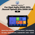 Android 14 Car Radio For OPEL Agila SUZUKI Splash Ritz 2008-2014 Multimedia Video Player Autoradio Wireless Carplay Android Auto. 