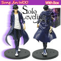 In Stock Solo Leveling (Anime Version) Figure -Sung Jinwoo Action Figure 21cm PVC Collect Model Figure Display Anime Merchandise. 