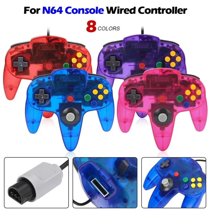 Hot%20Sales%208%20Colors%20For%20N64%20Controller%20Classic%20Wired%20Remote%20Control%20Gamepad%20Game%20Joystick%20Retro%20Video%20Game%20System%20For%20N64%20Joypad%20-%20Image%202