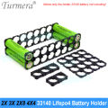 Bracket 33140 Lifepo4 Battery Holder 2X 3X 2X8 4X4 Aperture 33.5mm Anti Vibration Bracket Assemble for Diy 12V 36V 48V Batteries. 