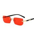 Retro Korean Sunglasses Seaside Frameless Eyeglasse Anti UV400 Gradient Shades. 
