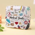 1 PC Medical Printed Sanitary Napkin Storage Bag, Lightweight Tissue Bag for Women's Products, Sanitary Tissue Bag.