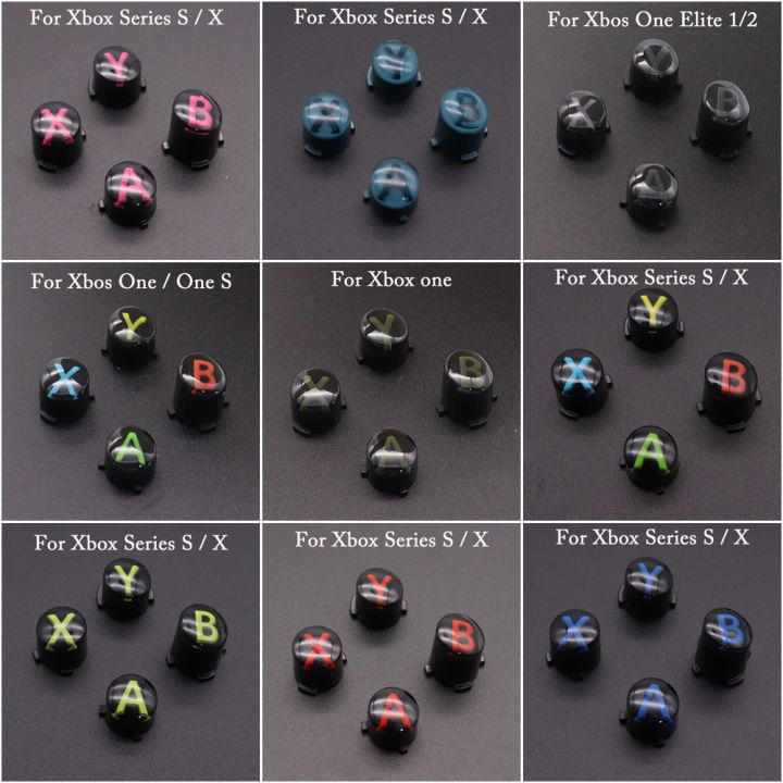 1Set For Xbox Series S X Controller Replacement ABXY Button kit For Xbos One One S Elite Series1/2 Gamepad Buttton Accessories