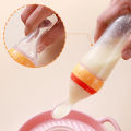 Squeezing Feeding Bottle Silicone Newborn Baby Training Rice Cereal  Food Spoon Supplement Feeder Safe Useful Tableware For Kids. 