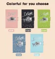 Leather Journal Notebook A5 with Combination Lock,Travel Sailor Writing Diary Personal Planner Agenda Notepad Gift for Girls Boy. 