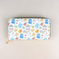 Large Capacity Cartoon Pattern Clutch Wallet with Zipper - Versatile Credit Card and Coin Purse. 