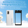 Ultra-big Capacity DIY Power Bank Shell 5V 9V 12V 5A USB PD 22.5W Type-C Super-Charge VOOC Battery Cells. 