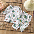 Baby Pajamas Sets Cotton Child Pajamas Toddler Long Sleeve Baby Nightwear Pyjamas Kids Cartoon Homewear Clothes.