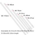 30-50cm Curtain Rods Telescopic Pole Bathroom Extendable Sticks Household Adjustable Pole Loaded Hanger Bathroom Product.