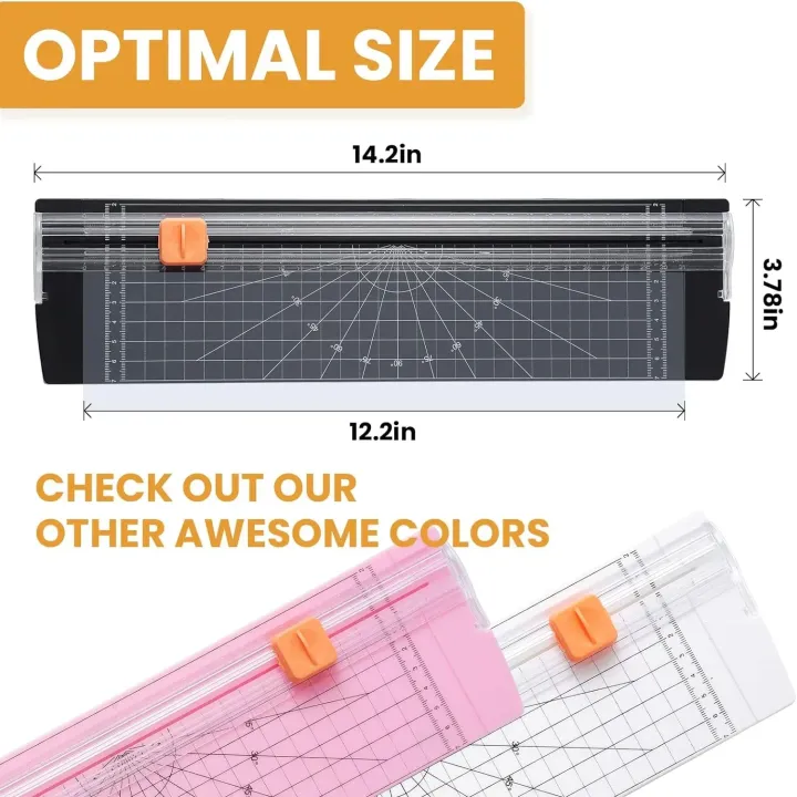 Paper Cutter With Ruler A4/A5 Mini Paper Cutter with Pull-out Ruler for DIY Office Home ...
