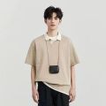 Becoolman-men's Korean style simple and easy to match polo shirt classic color short-sleeved T-shirt 3 colors available. 