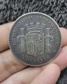 LEY 900 MILESIMAS * 40 PIEZAS EN KILOG. 5 PESETAS *ESPANA* 1869 - Weight 23.48 Grams - Silver Coin. 