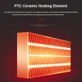 Portable Heater Electric Heater Plug In Wall Room Heater Home Appliance Heating Stove Mini Radiator Remote Warmer Machine 500W. 
