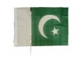PAKISTAN FLAG SMALL AND UNSTITCHED.  2 FT 7 INCH LENGTH AND 1 FT 10 INCH WIDTH.  55*84 CM. 2/3 SIZE. ONE PIECE IN  THE PACKAGE.. 