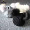 Cute Pompom Baby Hat Warm Winter Knitted Kids Baby Girl Boy Beanie Cap Solid Outdoor Infant Toddler Children Hat Bonnet. 