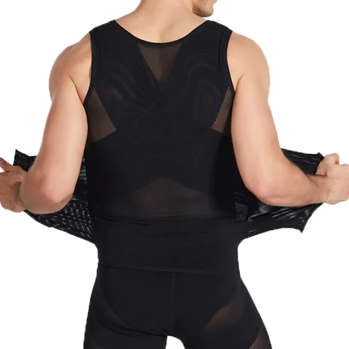 Mens%20Compression%20Vest%20Body%20Shaper%20Abdomen%20Tummy%20Slimming%20Sheath%20Shapewear%20Gynecomastia%20Underwear%20Corset%20Waist%20Trainer%20Tank%20Tops%20-%20Image%206