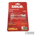 Rechargeable Cell  3.7v 18650 size. 