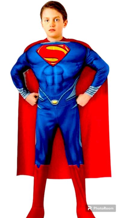 Superman 3d Muscle padded costume set clothing set for kids