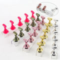 Nail Holder False Nail Tip 5pcsPractice Stand Crystal Base Magnetic Holder Nail Art Display For Art Salon DIY & Practice Tools. 