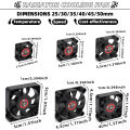 RC High Speed Fan 25-50mm Motor ESC Waterproof 10000-30000RPM 5V-12V DC for 550 Brushed Brushless Motor Cooling Fan Heat Sink.