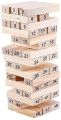 Wiss Toy 54 Pieces Number Wooden Tower Stacking Game Jenga Toy Wooden Block Balancing Toy for Kids and Adults Wooden Building Block, Party Game, Tumbling Tower Game. 