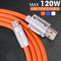 Type C Data Cable| Data Transfer Cable| Super Fast Charging| 120W 6A Zinc Alloy Cable| High Quality. 