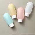 4Pcs/Set Travel Botttle Set 60ml Refillable Bottle Soft Silicone Lotion Shampoo Container Squeeze Tube Empty Bottle Wholesaleliu. 