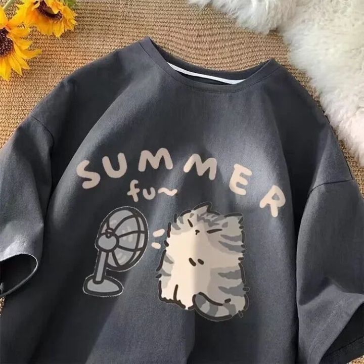 M-5XL%20Plue%20Size%20Summer%20Simple%20Casual%20Men/Women%20Harajuku%20Style%20Printed%20Plus%20Size%20Loose%20Short%20Sleeved%20T-shirt%20-%20Image%203