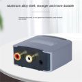 Digital to Analog Converter DAC Audio Optical Toslink SPDIF Coaxial Input to L/R RCA 3.5mm Jack Headphone Amplifier Output. 