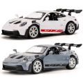 1/36 Porsche 911 GT3 918 Spyder Taycan Toy Car Racing Model RMZ CiTY Diecast Metal Miniature Collection  For Boys Children. 